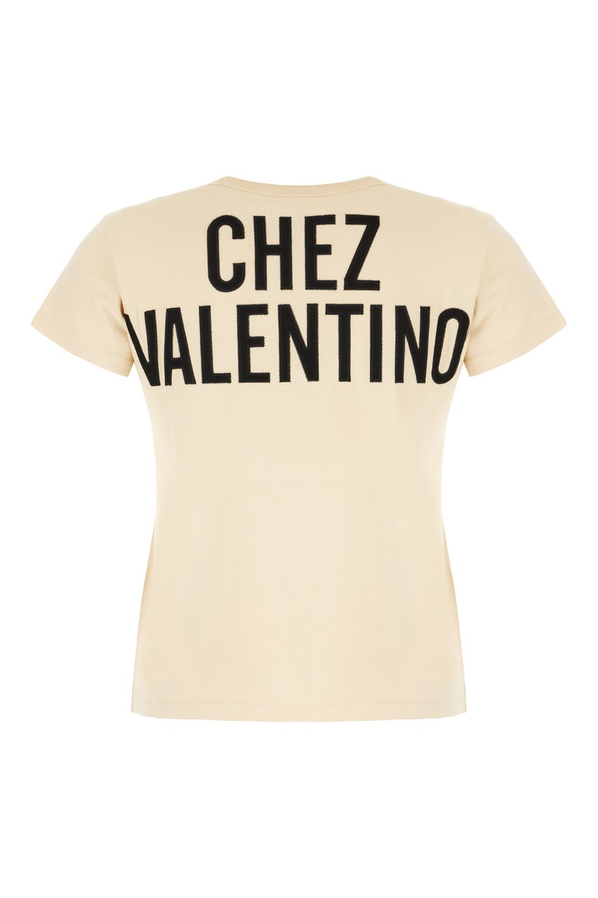 Valentino Valentino Sand cotton t-shirt Neutraal