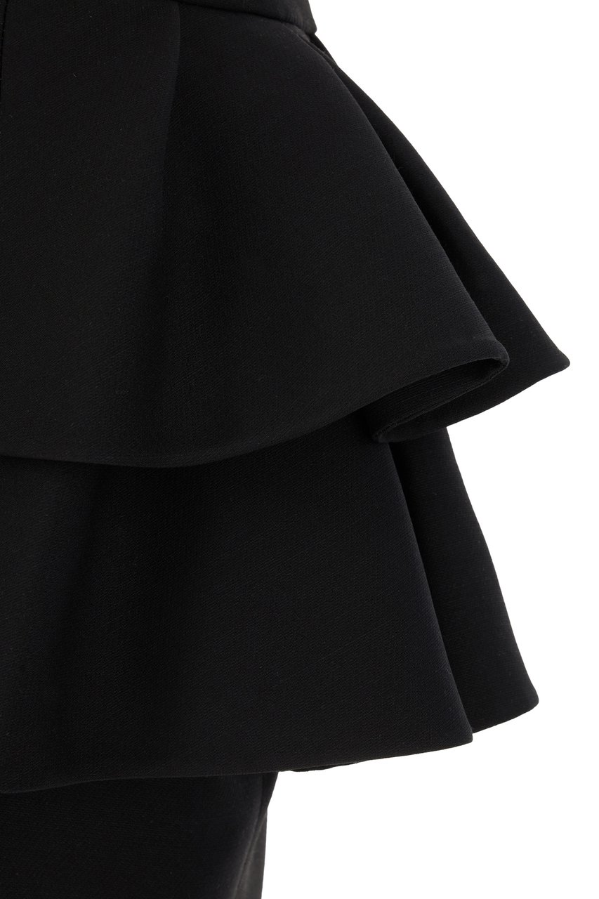 Valentino Valentino Black wool blend skirt Zwart