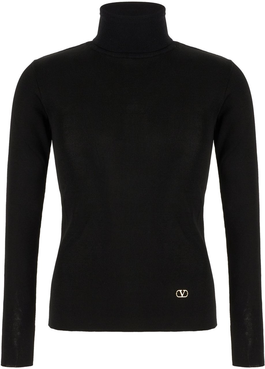 Valentino Valentino Black viscose sweater Zwart