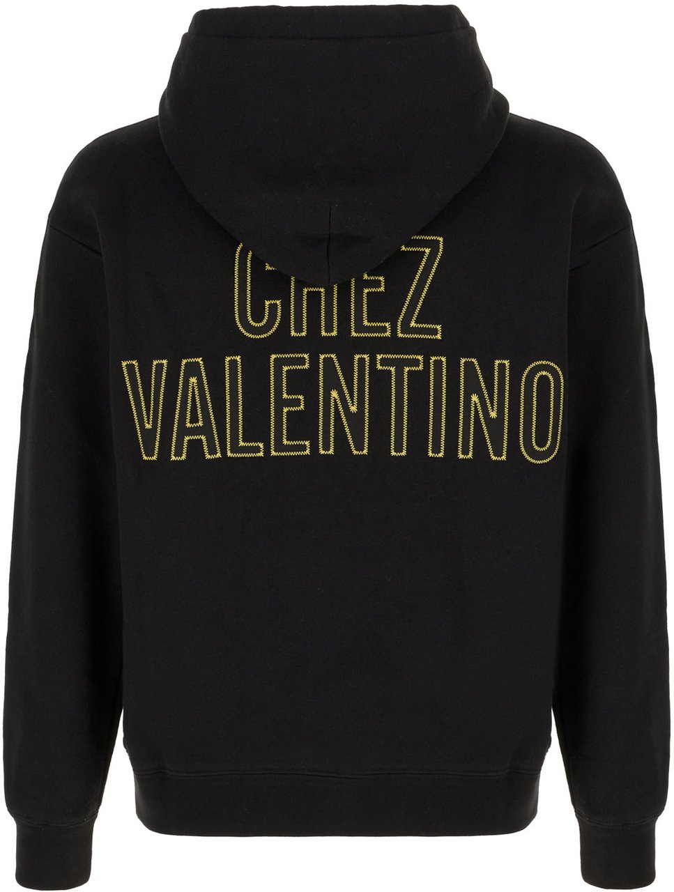 Valentino Valentino Black cotton sweatshirt Zwart