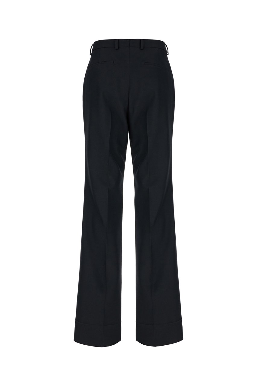 Valentino Valentino Black polyester bland pants Zwart
