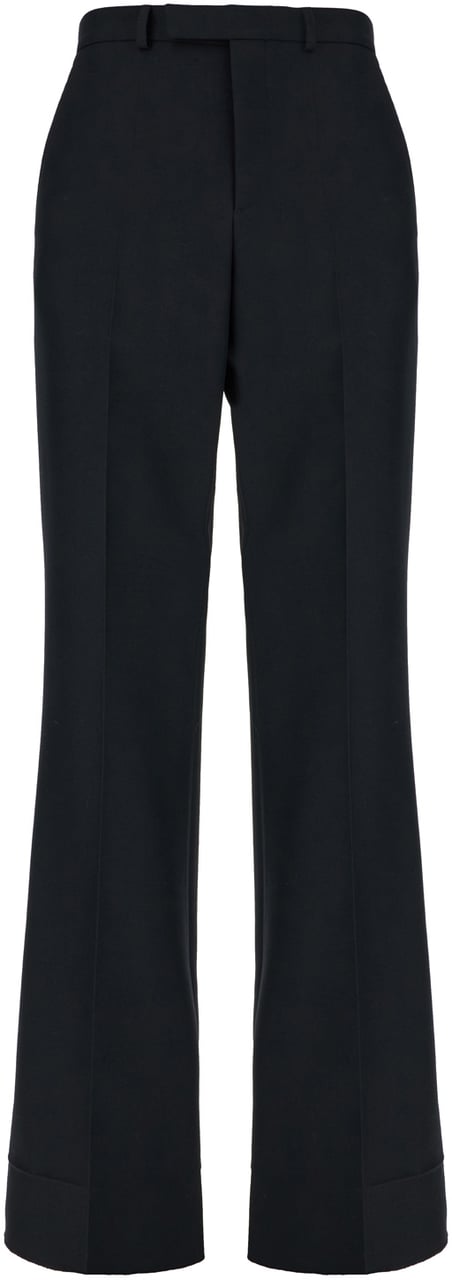 Valentino Valentino Black polyester bland pants Zwart