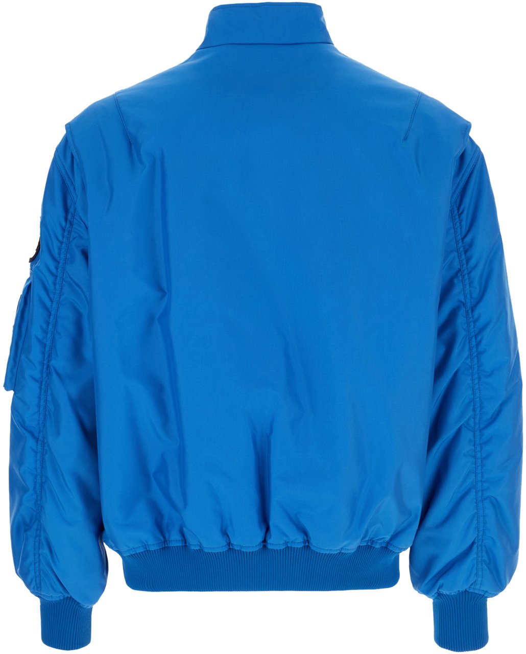 Valentino Valentino Light blue nylon padded bomber jacket Lichtblauw