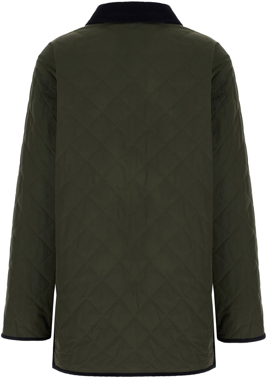 Valentino Valentino Dark green nylon padded jacket Groen