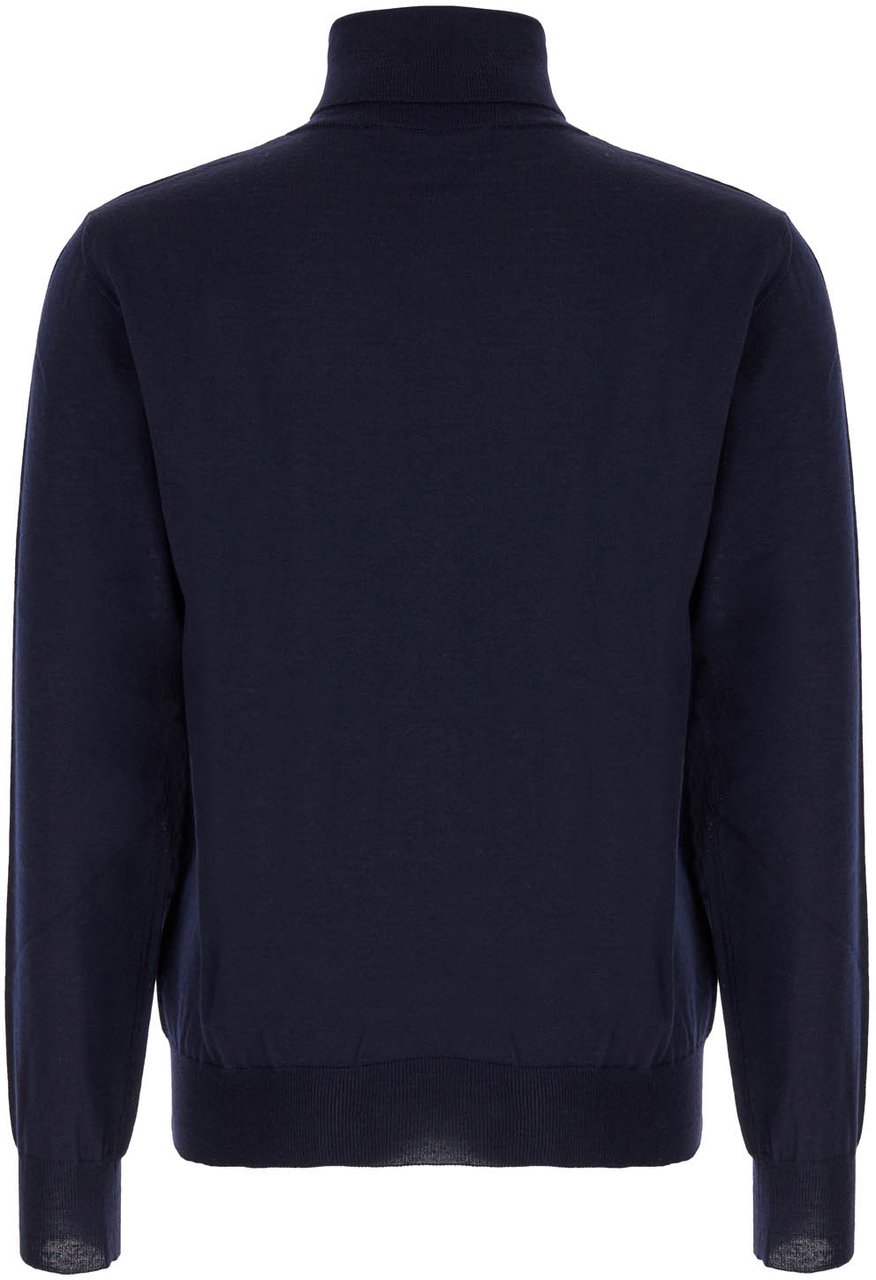 Valentino Valentino Navy blue wool sweater Blauw