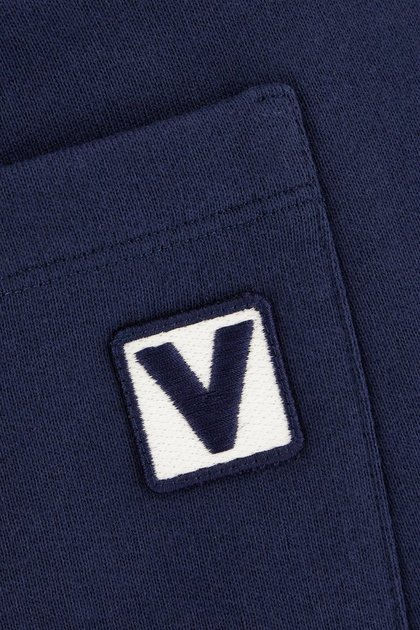 Valentino Valentino Navy blue cotton bermuda shorts Blauw