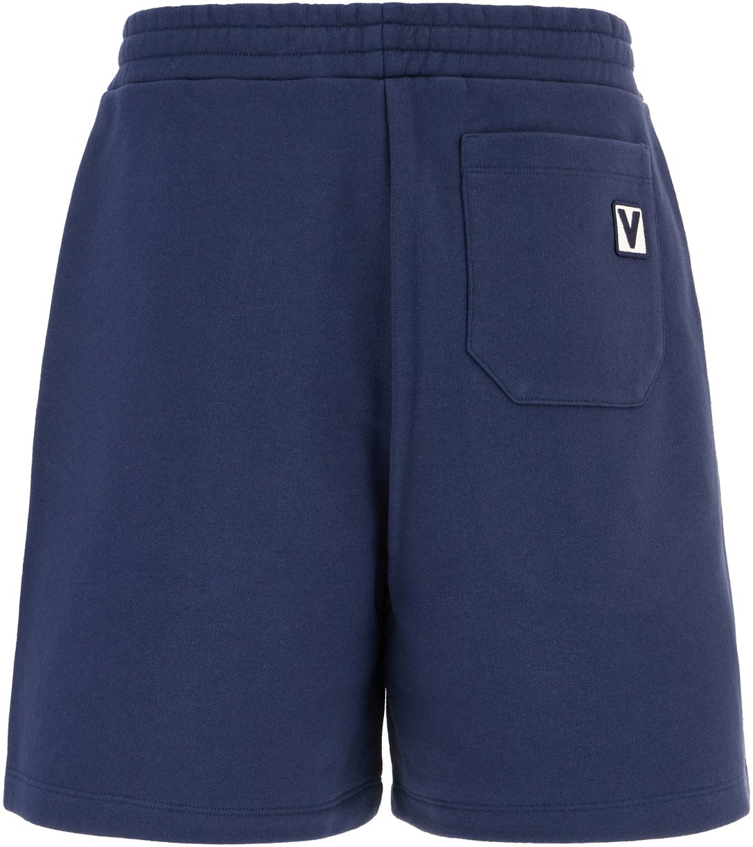 Valentino Valentino Navy blue cotton bermuda shorts Blauw
