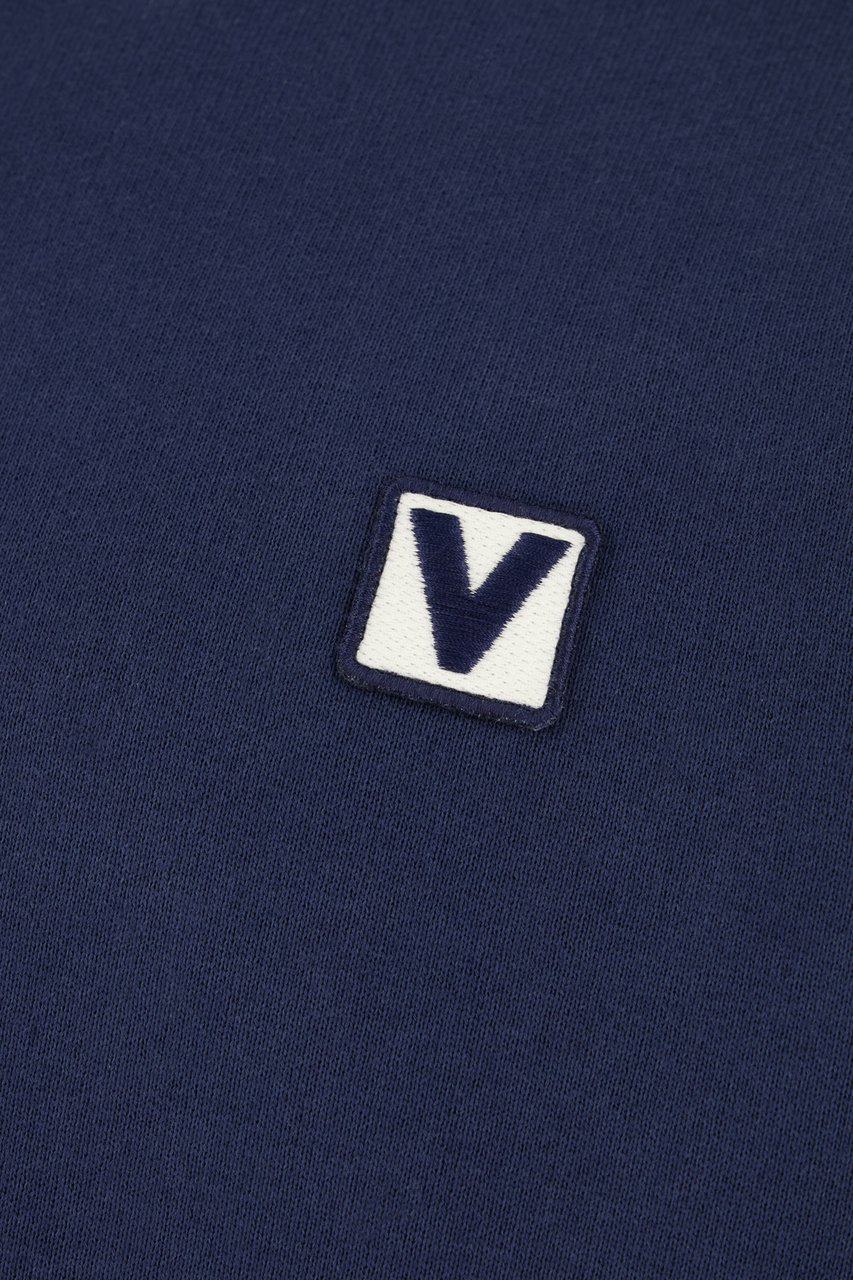 Valentino Valentino Navy blue cotton sweatshirt Blauw