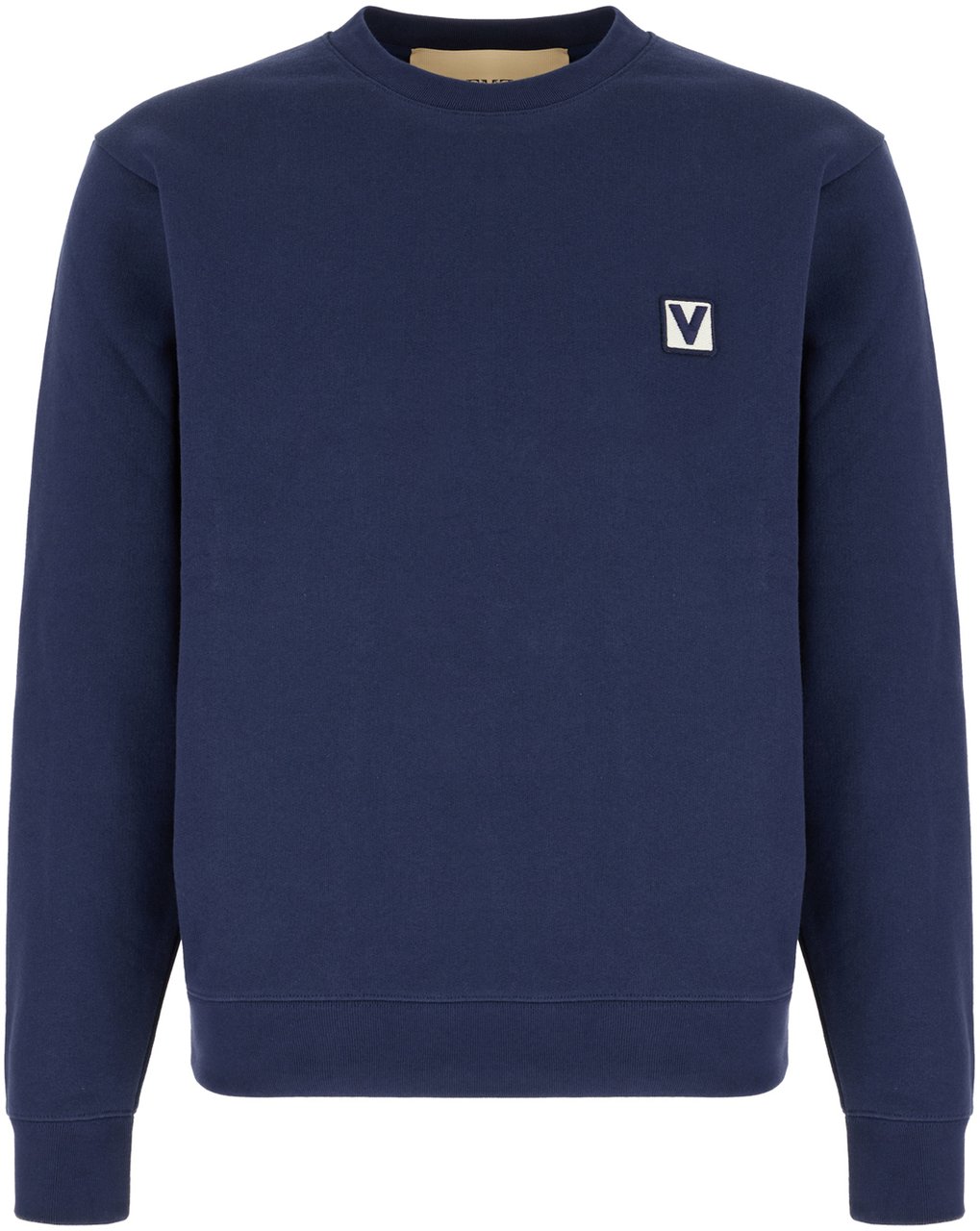 Valentino Valentino Navy blue cotton sweatshirt Blauw