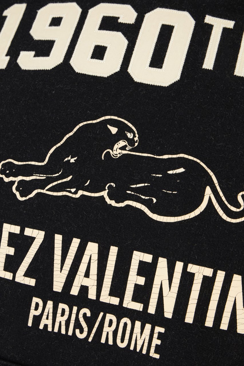 Valentino Valentino Black cotton sweatshirt Zwart