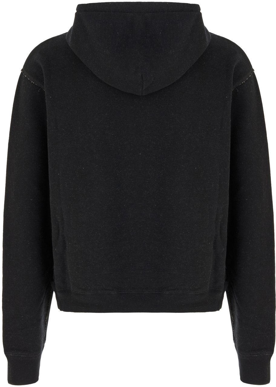 Valentino Valentino Black cotton sweatshirt Zwart