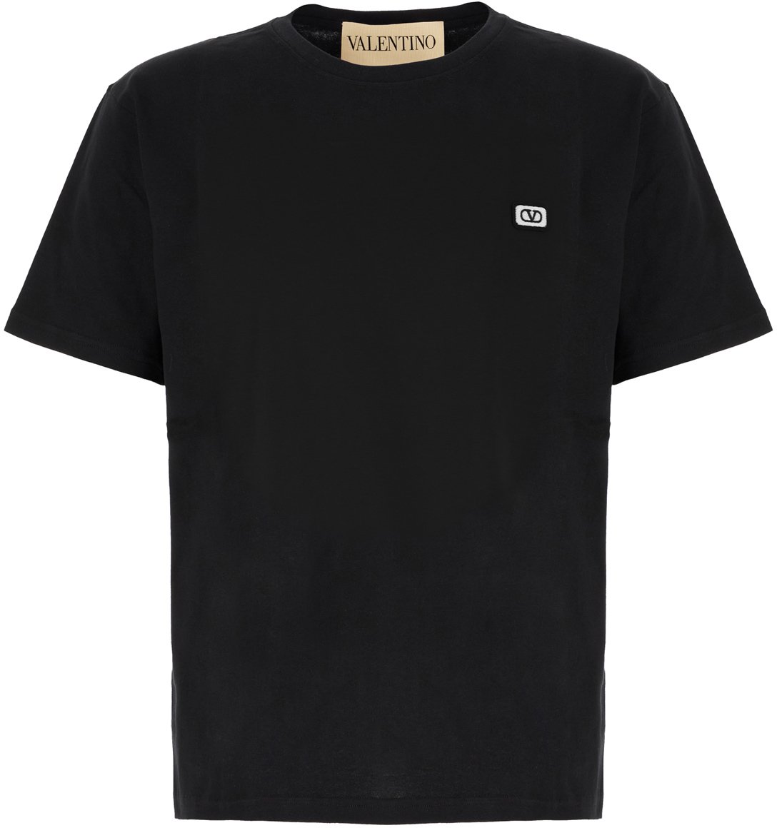 Valentino Valentino Black cotton t-shirt Zwart
