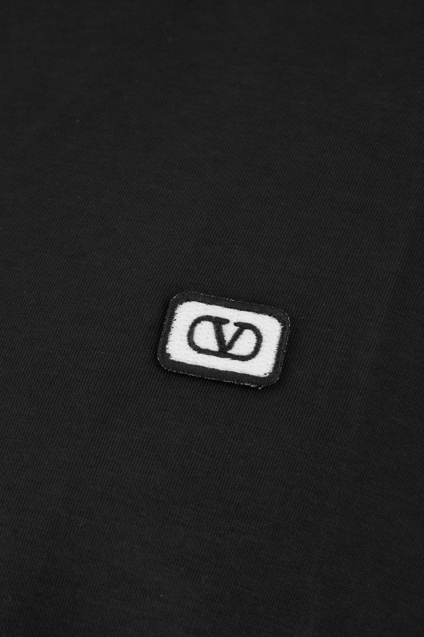 Valentino Valentino Black cotton t-shirt Zwart