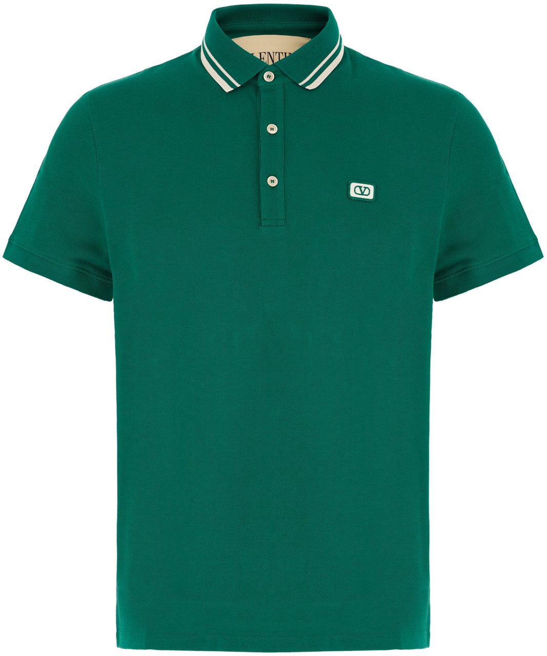 Valentino Valentino Green piquet polo shirt Groen