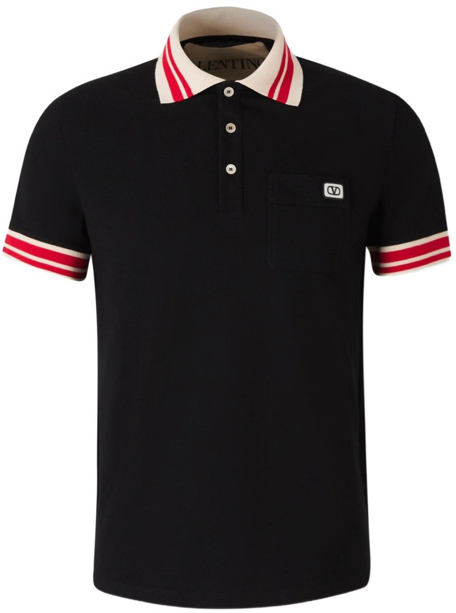 Valentino T-Shirts And Polos Black Zwart