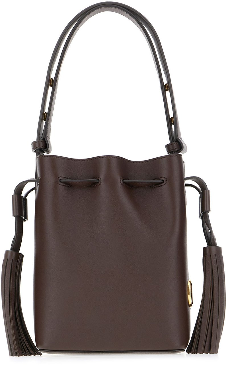 Valentino Valentino Dark brown leather handbag Bruin