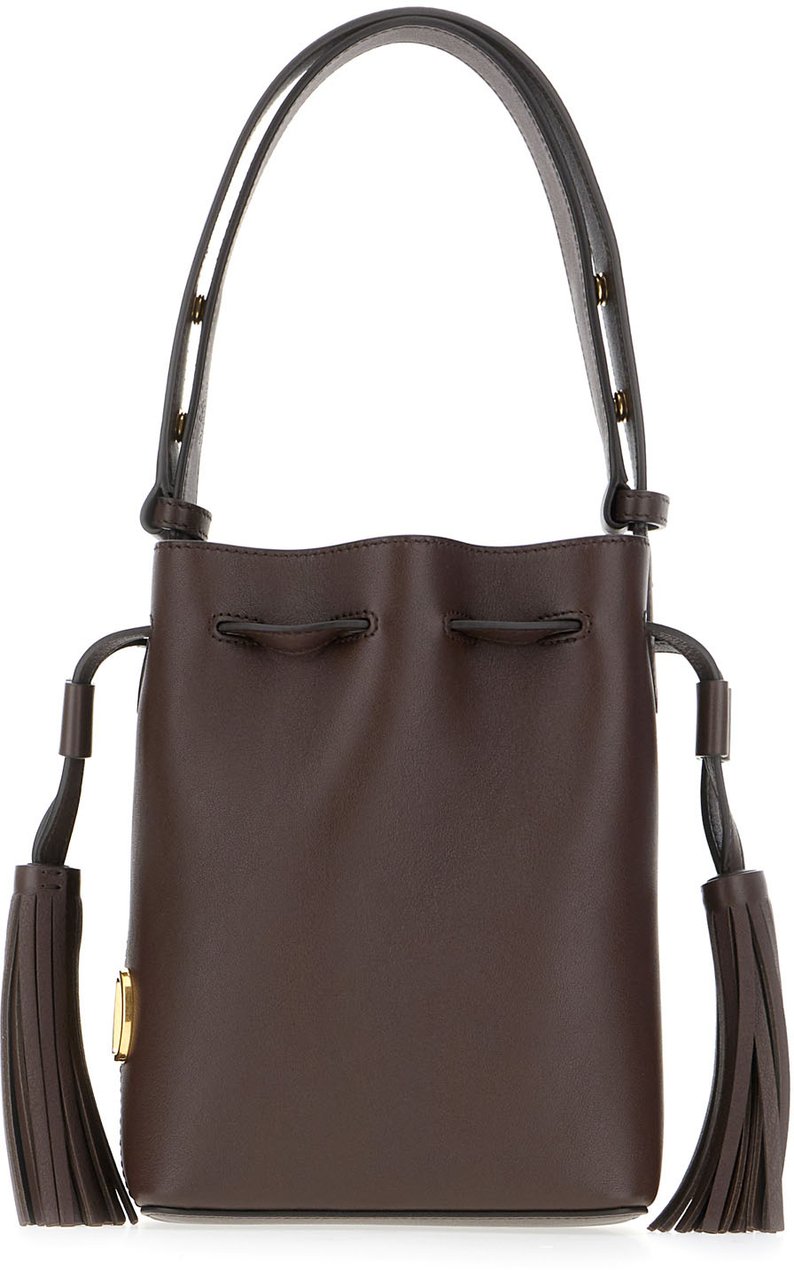 Valentino Valentino Dark brown leather handbag Bruin