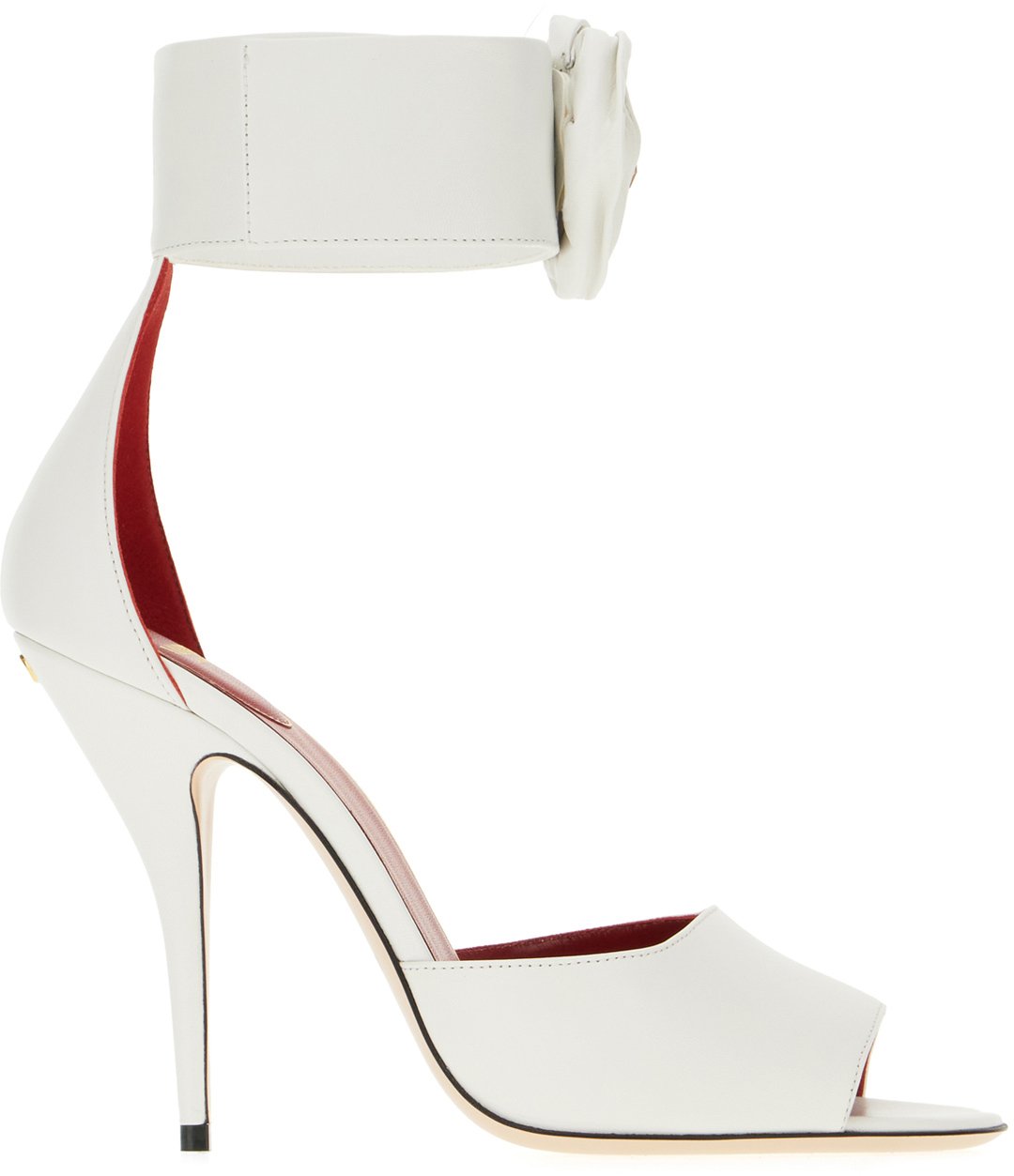 Valentino Valentino White leather Drip Rose sandals Wit