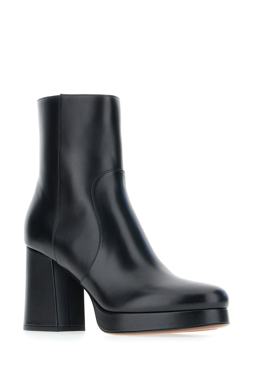 Valentino Valentino Black leather boots Zwart