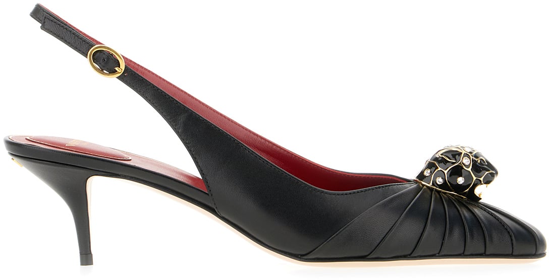 Valentino Valentino Black leather pumps Zwart