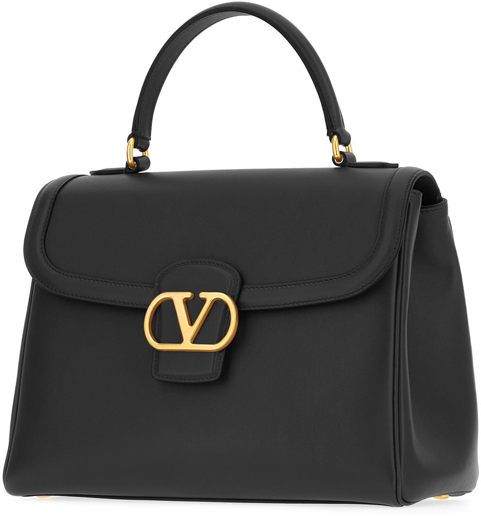 Valentino Valentino Black leather handbag Zwart