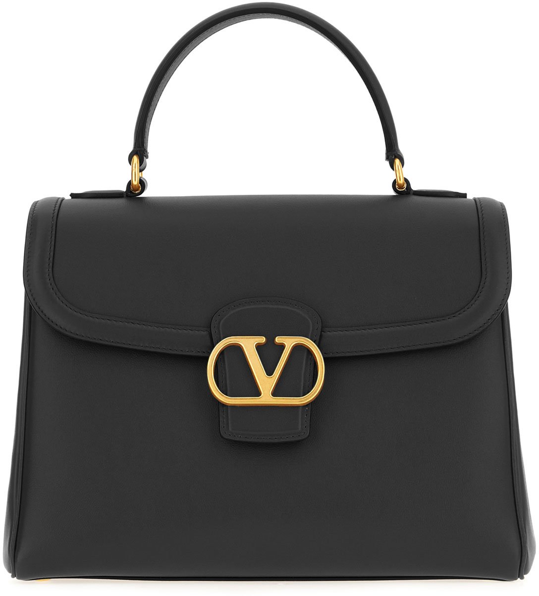 Valentino Valentino Black leather handbag Zwart