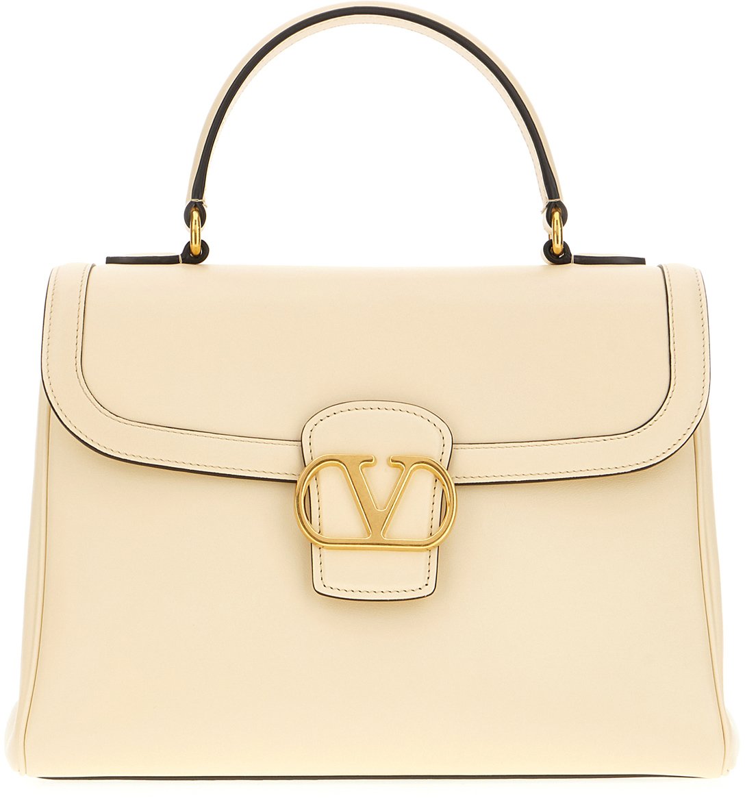 Valentino Valentino Ivory leather handbag Neutraal