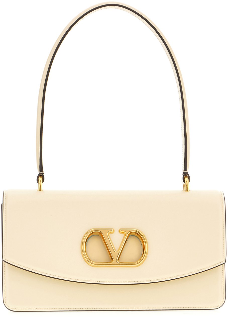 Valentino Valentino Ivory leather shoulder bag Neutraal