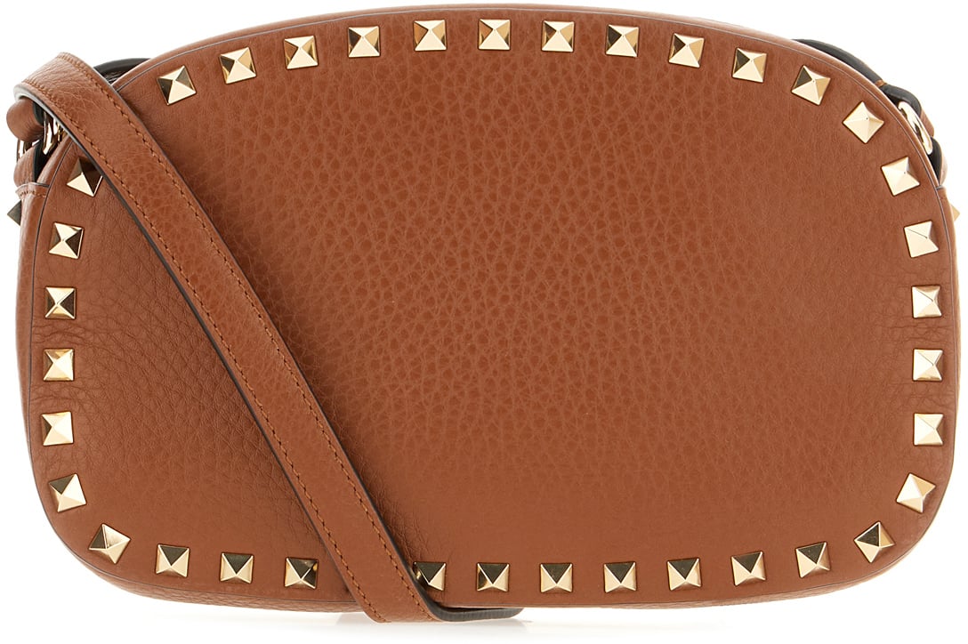 Valentino Valentino Caramel leather crossbody bag Bruin