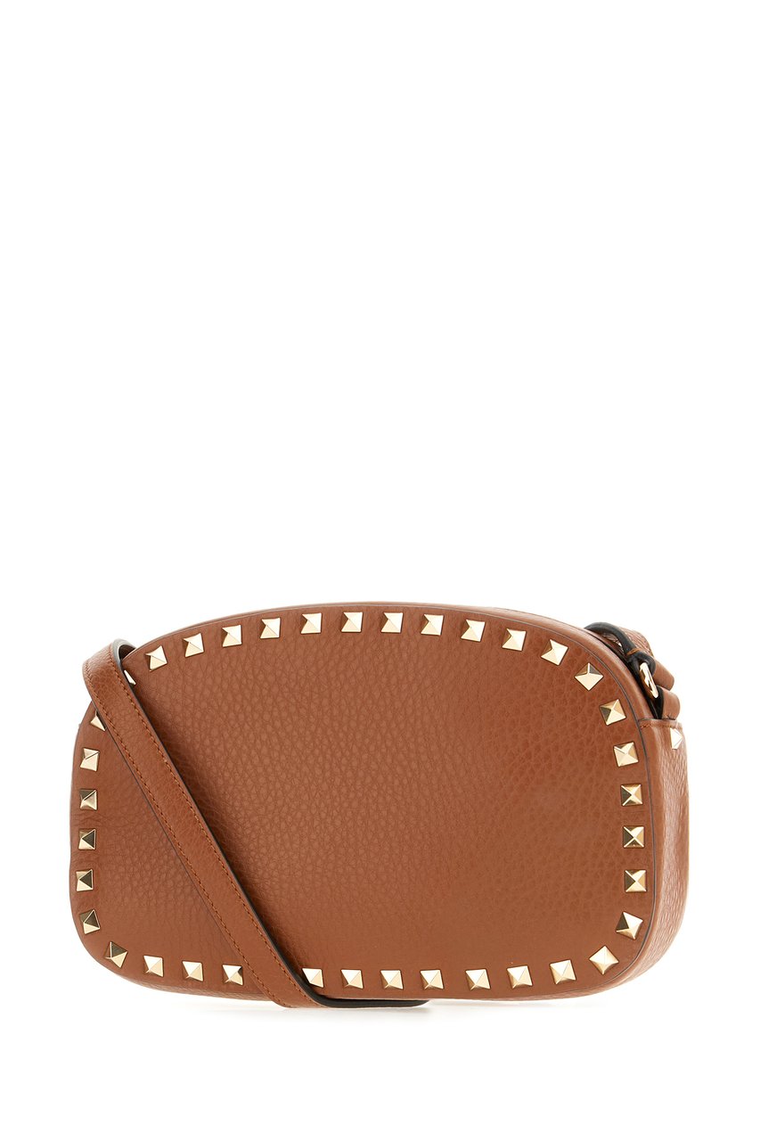 Valentino Valentino Caramel leather crossbody bag Bruin