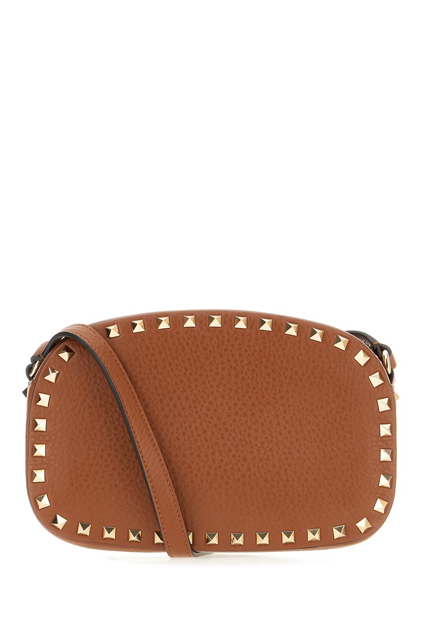 Valentino Valentino Caramel leather crossbody bag Bruin