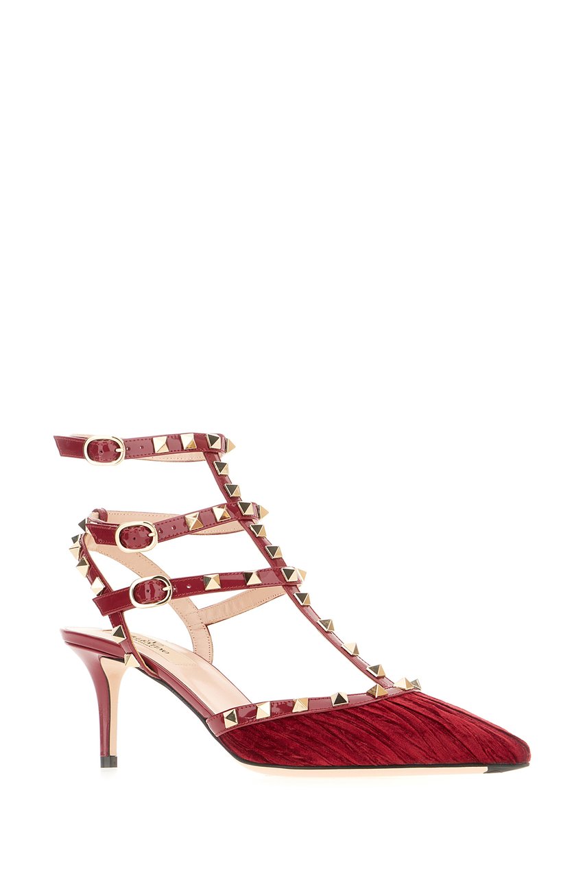 Valentino Valentino Red velvet pumps Rood