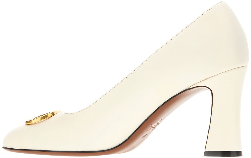 Valentino Valentino Ivory leather pumps Neutraal
