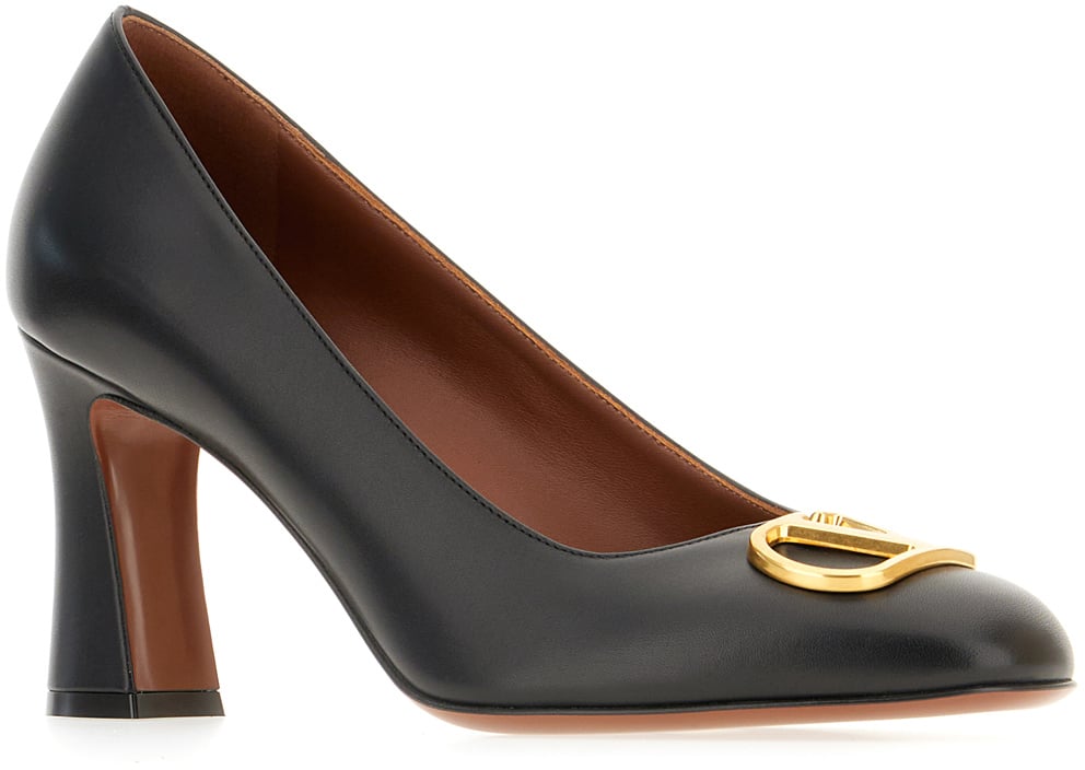 Valentino Valentino Black leather pumps Zwart
