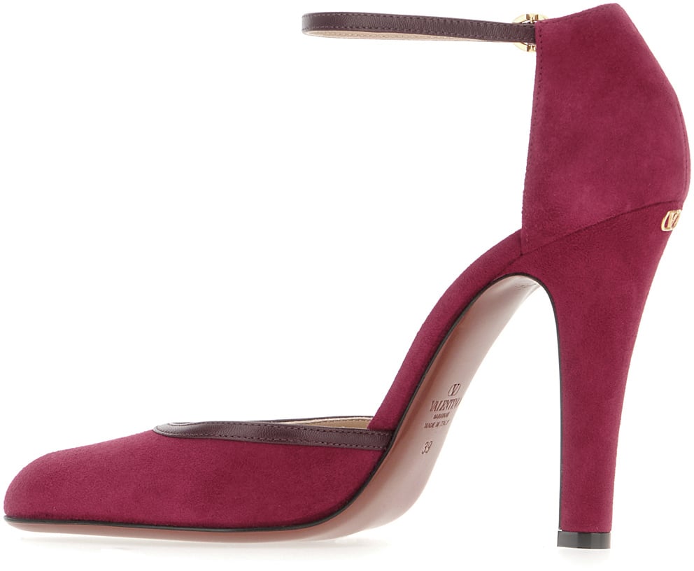 Valentino Valentino Grape suede pumps Paars