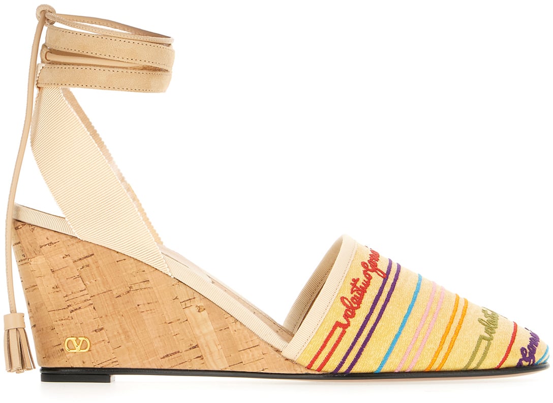 Valentino Valentino Multicolor fabric wedges Divers