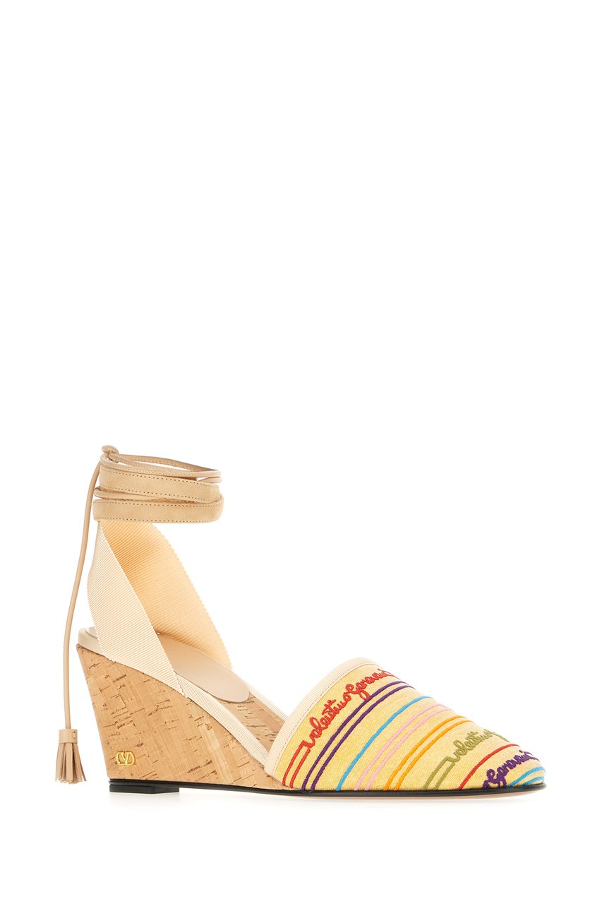 Valentino Valentino Multicolor fabric wedges Divers