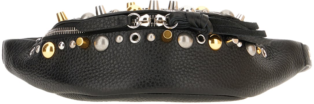 Valentino Valentino Black leather NellcÃ´te belt bag Zwart