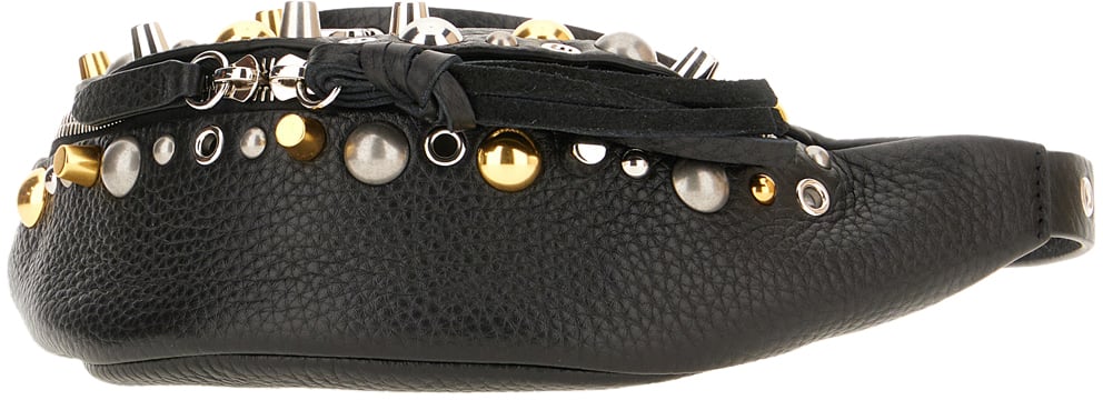 Valentino Valentino Black leather NellcÃ´te belt bag Zwart