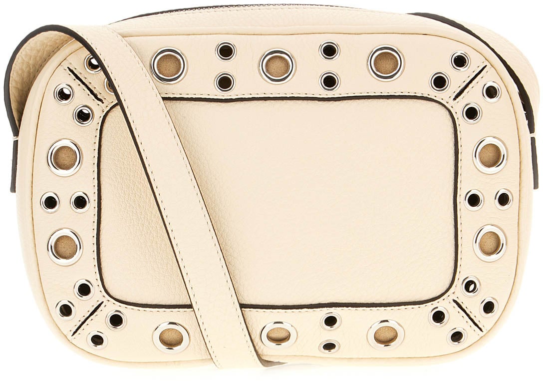 Valentino Valentino Ivory leather NellcÃ´te crossbody bag Neutraal