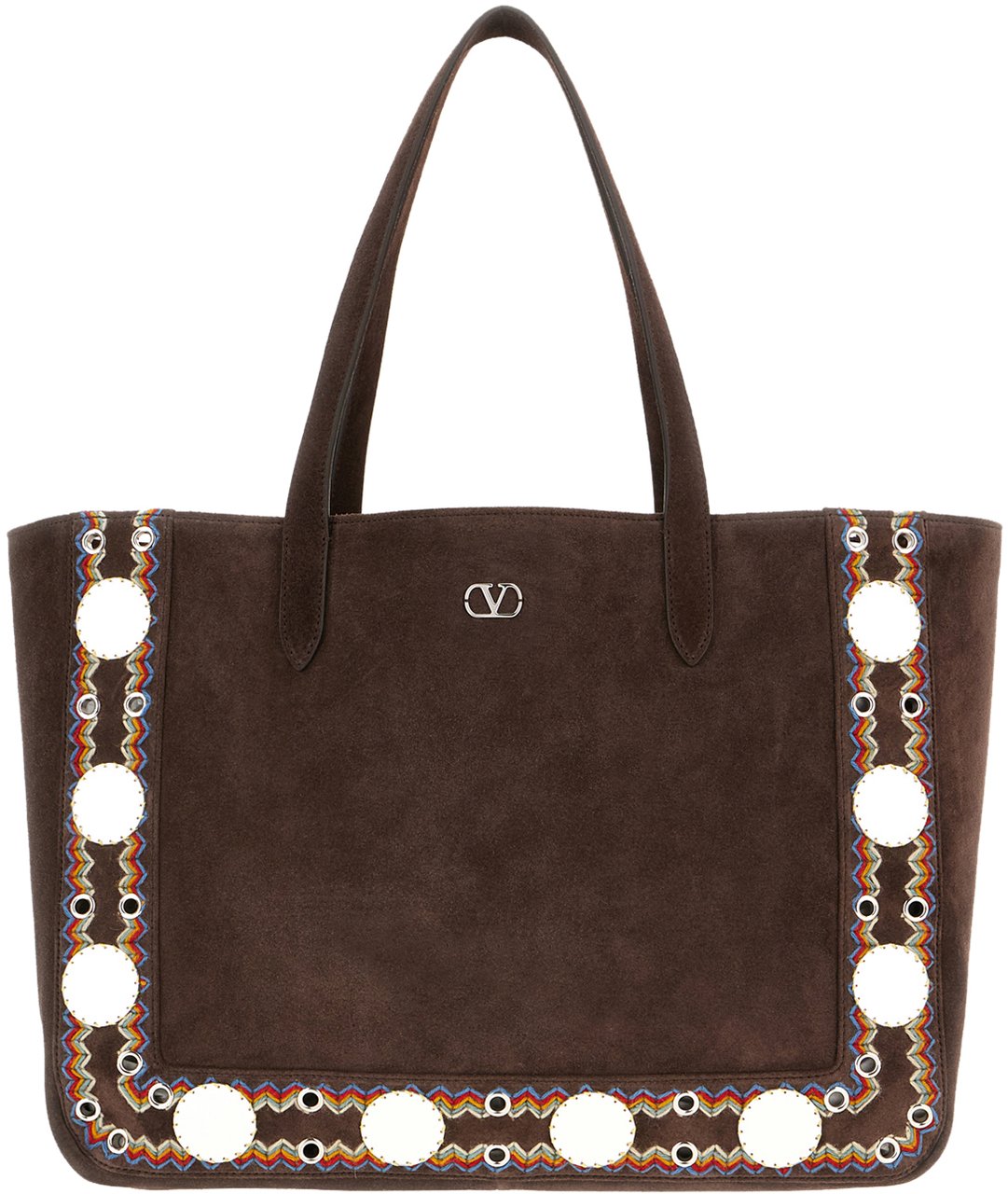 Valentino Valentino Brown suede shopping bag Bruin