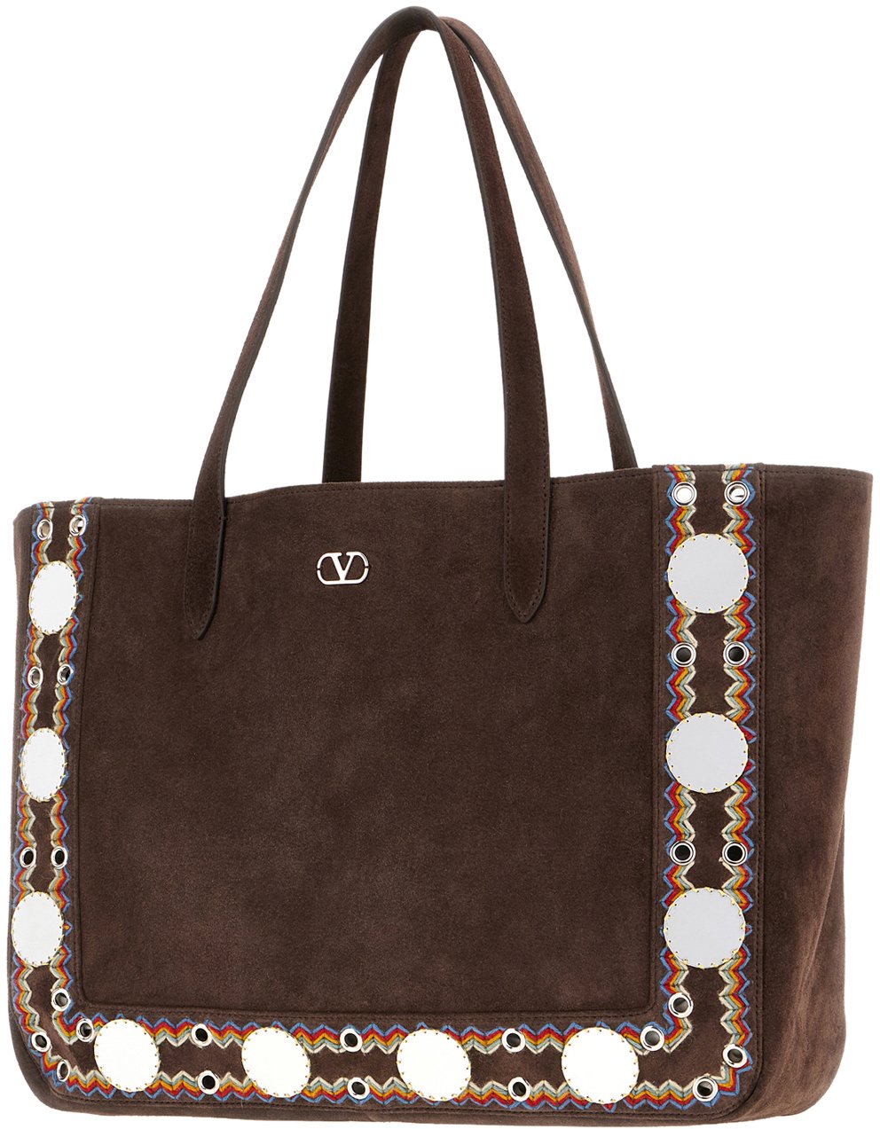 Valentino Valentino Brown suede shopping bag Bruin