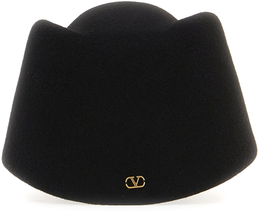 Valentino Valentino Black wool hat Zwart