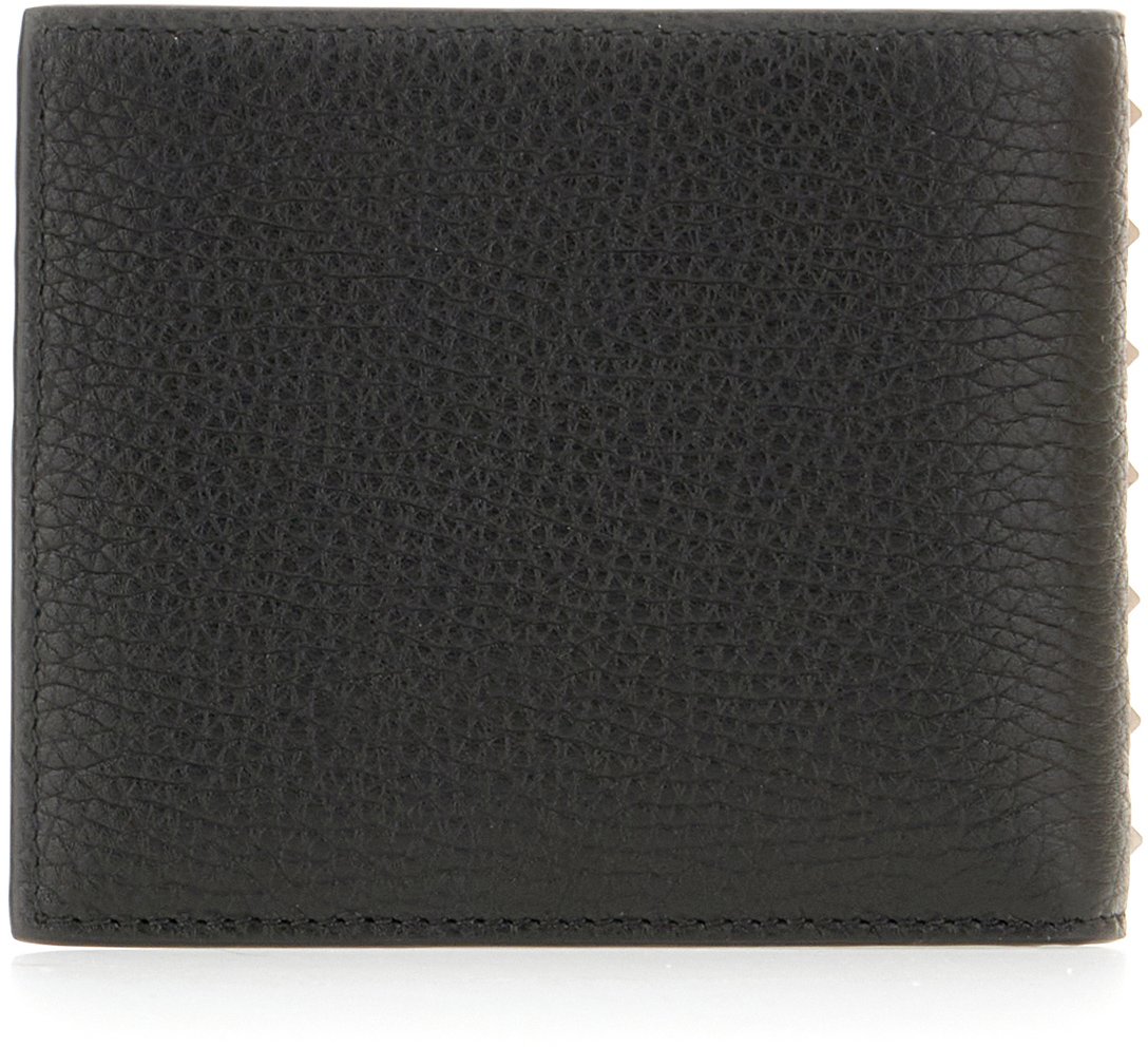 Valentino Valentino Black leather card holder Zwart