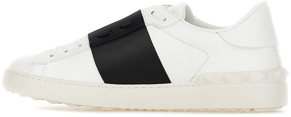 Valentino Valentino White leather Open sneakers Wit