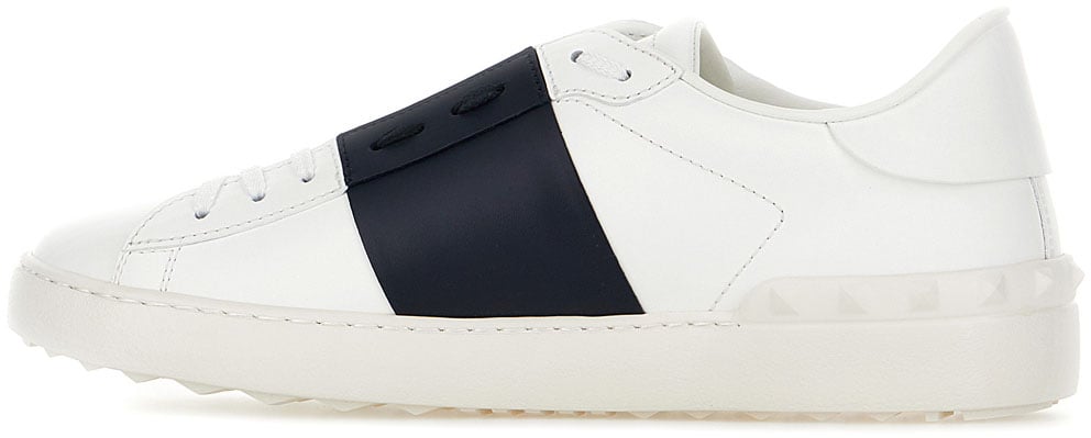 Valentino Valentino White leather Open sneakers Wit