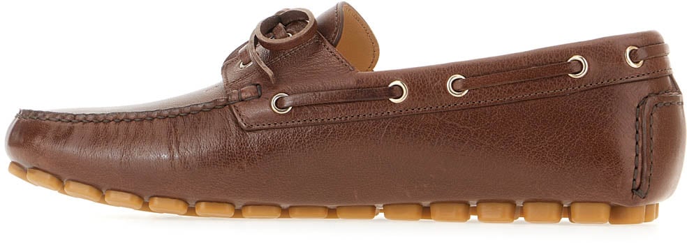 Valentino Valentino Brown leather loafers Bruin