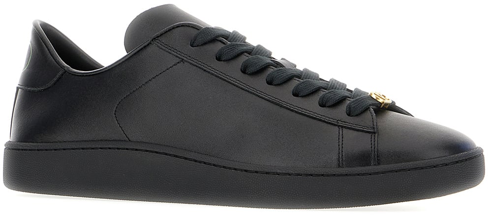Valentino Valentino Black leather sneakers Zwart