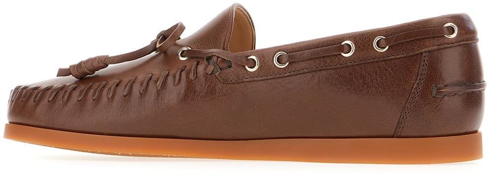 Valentino Valentino Brown leather loafers Bruin