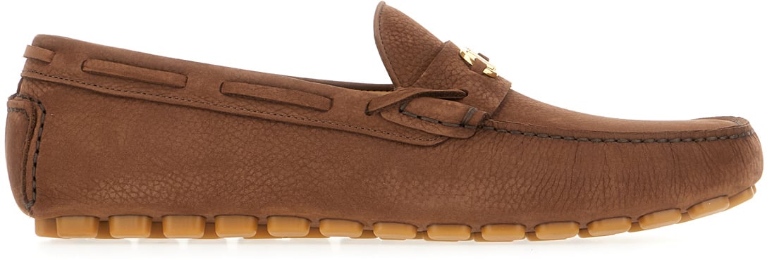 Valentino Valentino Brown leather loafers Bruin